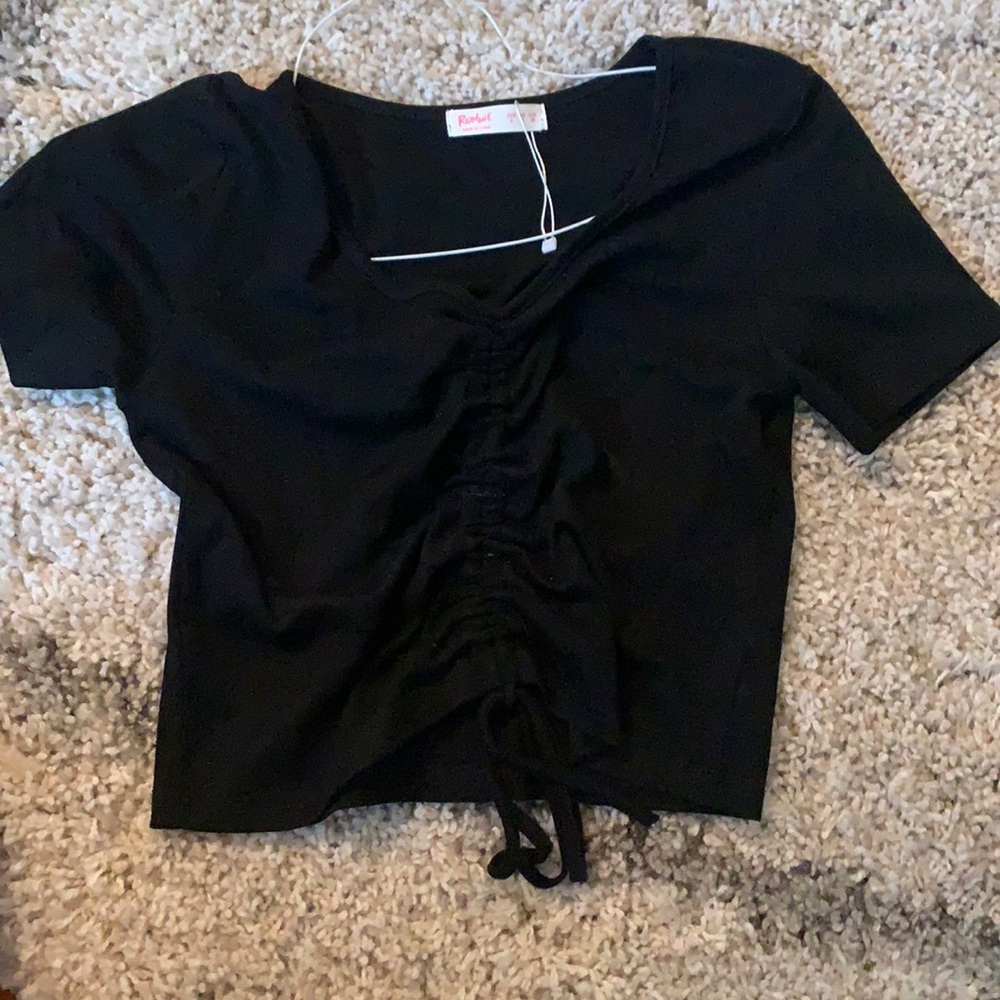 Black crop top